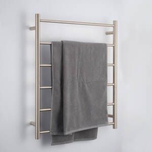 Non-heated Round Ladder Towel Rail Brushed Nickel 700x830mm