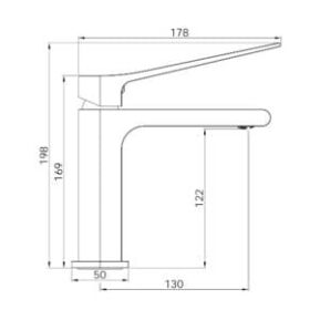 Bianca Care Basin Mixer Drawings
