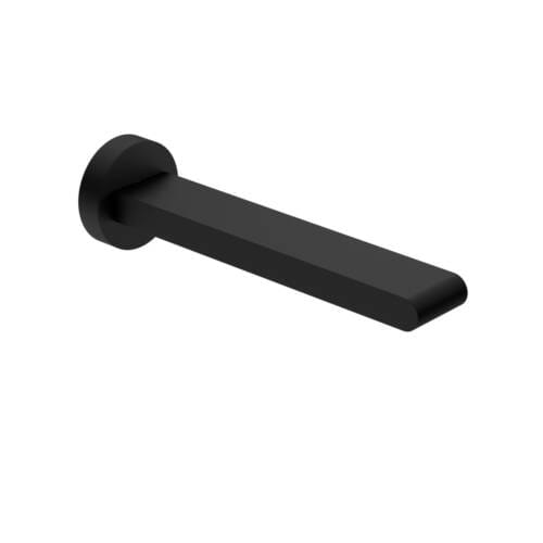 Bianca Fixed Bath Spout Only 200mm Matte Black NR321503MB