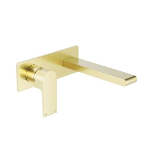 Bianca Wall Basin-Bath Mixer 230mm Brushed Gold Bianca Wall Basin-Bath Mixer 230mm Brushed Gold