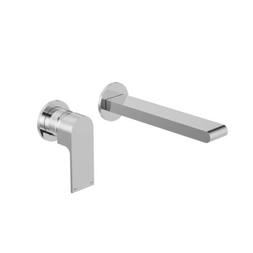 Bianca Wall Basin-Bath Mixer Separate Back Plate 230mm Chrome