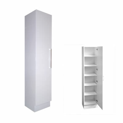 Pantry/Linen Cupboard Single Door 45cm with Extra Depth Pantry Cupboard