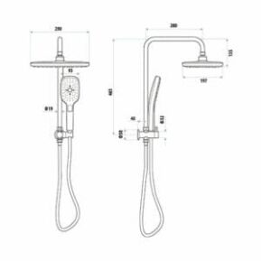 Technical-Drawing_Huntingwood_Twin-Shower_T9781 Huntingwood Twin Shower Specs