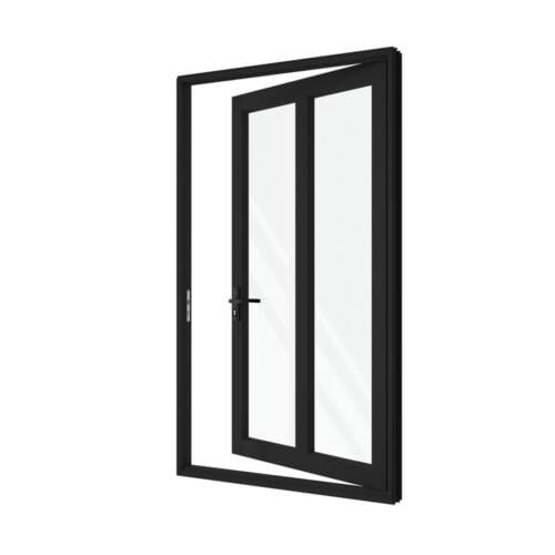 Front Entry Door with Single Vertical Midrail Single Front Entry Door with Single Vertical Midrail