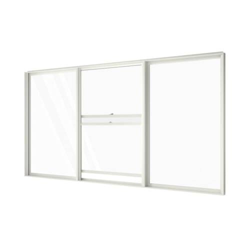 Double Hung Window with Two Fixed Lites Single Double Hung with two Fixed Lites