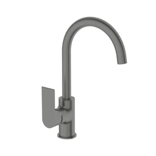 Bianca Kitchen Mixer Gooseneck Spout Gunmetal NR321506GM
