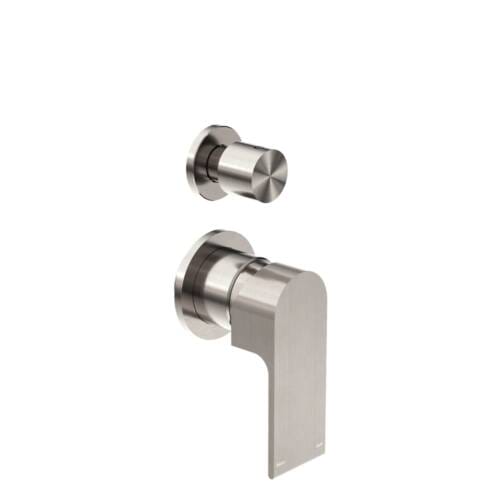 Bianca Shower Mixer With Diverter Separate Back Plate Brushed Nickel Bianca Shower Mixer With Diverter Separate Back Plate Brushed Nickel NR321511gBN