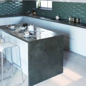 Essential Stone White Matte floor installation