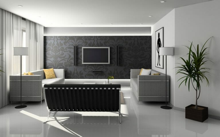 minimalistic floor tiles