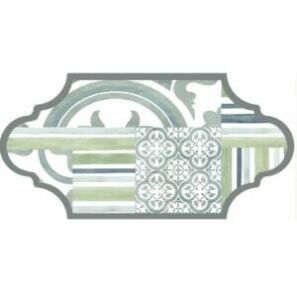 Garden Green Feature Tile Variant 4