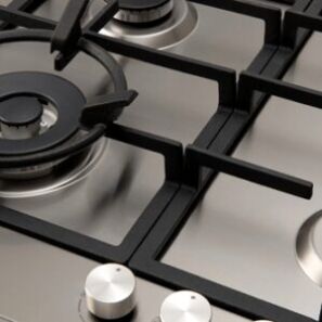60cm Gas Slimline Cooktop E60CTWX cast iron trivets