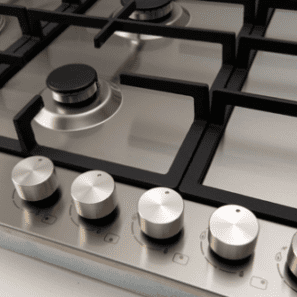 90cm Gas Slimline Cooktop - Control Knobs