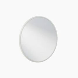 brooklyn round brushed nickel mirror