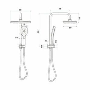 Huntingwood Twin Shower Specs