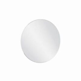 Brooklyn Frameless Round Mirror on white background