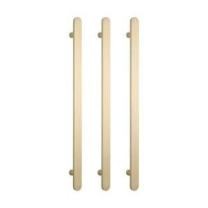 Flat Vertical Heated Towel Rail Light Gold