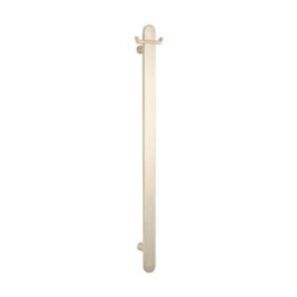 Flat Vertical Brushed Nickel Heated Towel Rail
