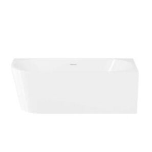 front view right hand corner back to the wall bath