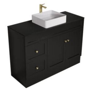Sintered Stone Aerolite Black Vanity Unit