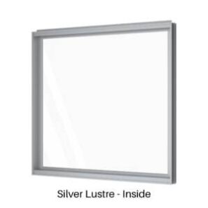 Single Fixed Panel Window Silver Lustre Inside