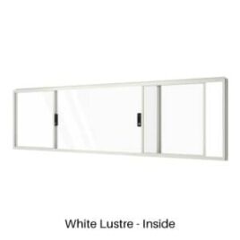 Double Sliding Window White Lustre Inside