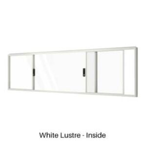 Double Sliding Window White Lustre Inside