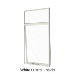 Single Awning with Fixed Hilite White Lustre Inside