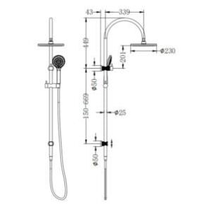 Opal Twin Shower With Air Shower