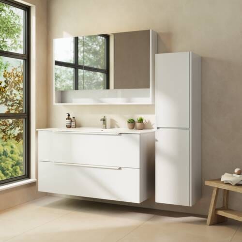 Cassie 2 Drawer PVC Vanity Unit 120cm Cassie 120cm Vanity Range & ATB & Cabinet