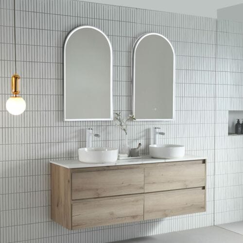 Arch LED Framed Mirror 500x900mm Arch Framed LED Mirror 500x900mm