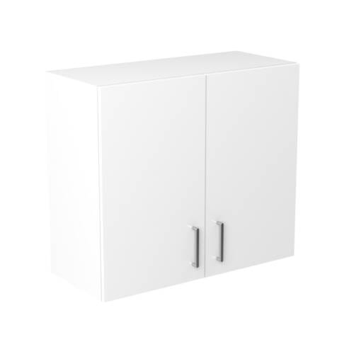 80cm Double Door Wall Cabinet with Sky Chrome Handle (Side View)