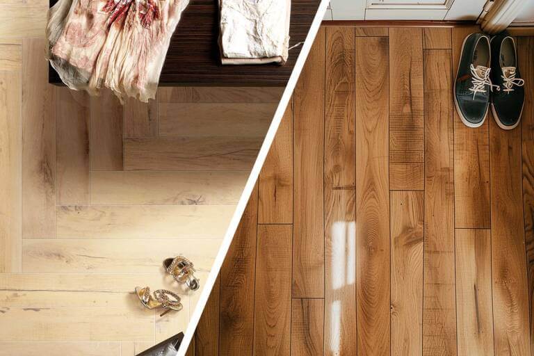 wood-look-tiles vs wooden floorboards