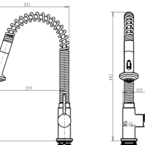 Fiona Spring Sink Mixer Specs