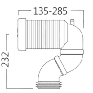 JT43 Variable S-Trap Pan Connector Specs