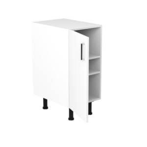 40cm Base Cabinet Left Hand with Sky Chrome Handle (Door Open)
