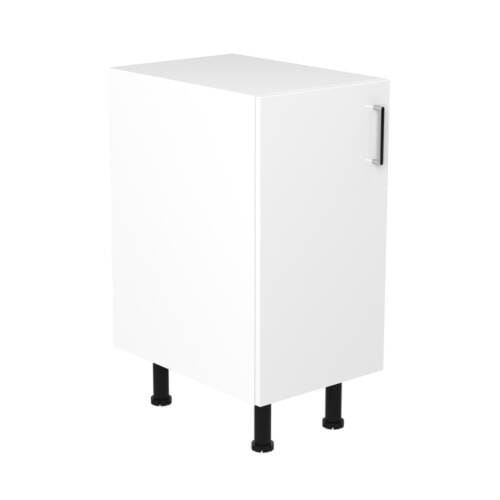 40cm Base Cabinet Left Hand with Sky Chrome Handle (Side View)
