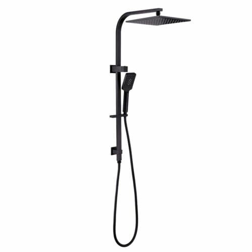 Celia/Bianca Twin Shower Square Matte Black