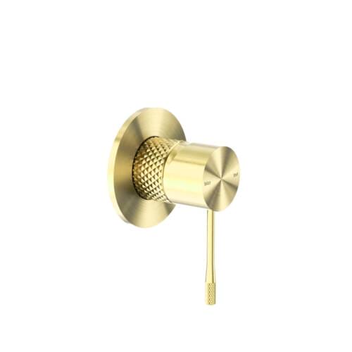 Opal Shower Mixer 80mm Plate Brushed Gold