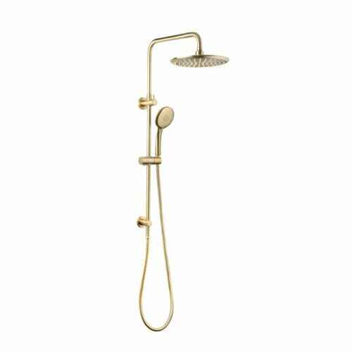 Loui Twin Shower Rail Brushed Gold Loui Twin Shower With Rail Brushed Gold