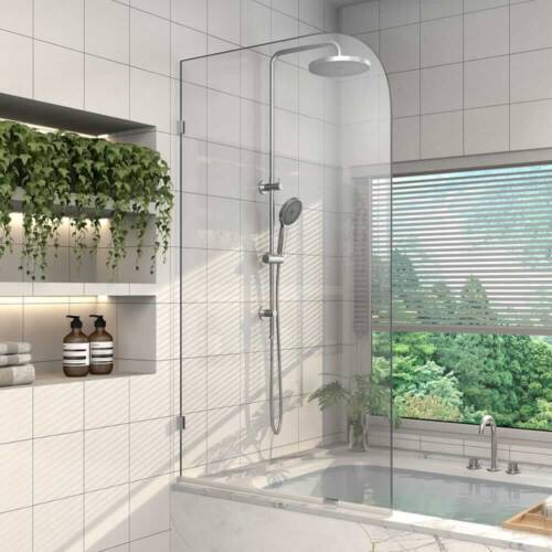 Alpine Fixed curved Bath Screen