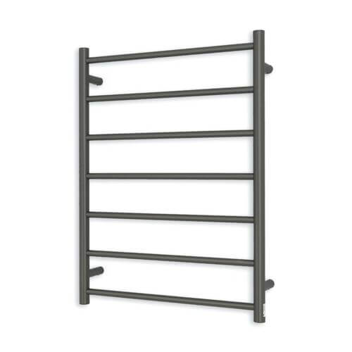Round Heated Towel Ladder – Gunmetal Grey Square Gunmetal Heated Towel Ladder