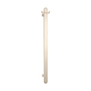 Flat Vertical Brushed Nickel Heated Towel Rail