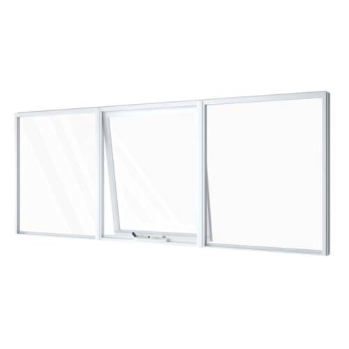 Centre Awning Window with Two Fixed Lites Single Awning in Centre with Two Fixed Lites