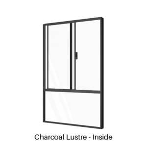 Single Slider over Single Low Lite Charcoal Lustre Inside
