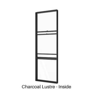 Single Double Hung over Lowlite Charcoal Lustre Inside