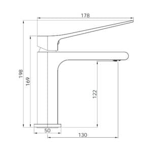 Bianca Care Basin Mixer Drawings