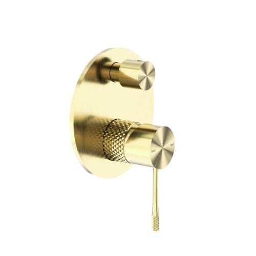 Opal Brushed Gold Shower Mixer With Diverter Opal Shower Mixer With Diverter Brushed Gold NR251909aBG