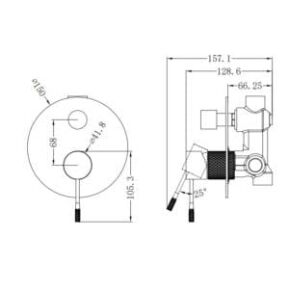 Opal Shower Mixer With Diverter Opal Shower Mixer With Diverter