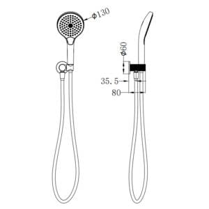 Opal Shower On Bracket With Air Shower II