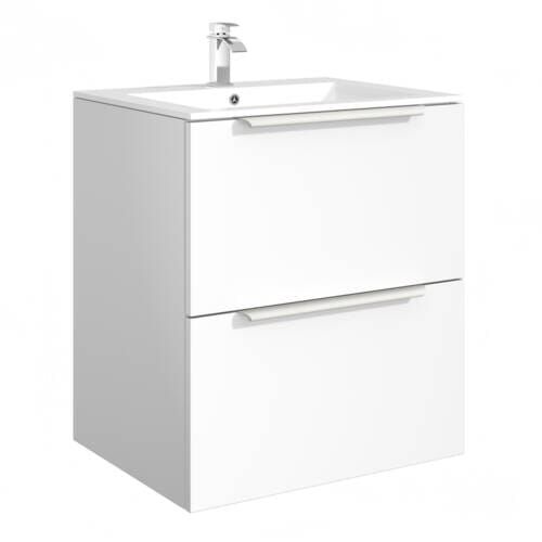 Cassie 2 Drawer PVC Vanity Unit 60cm